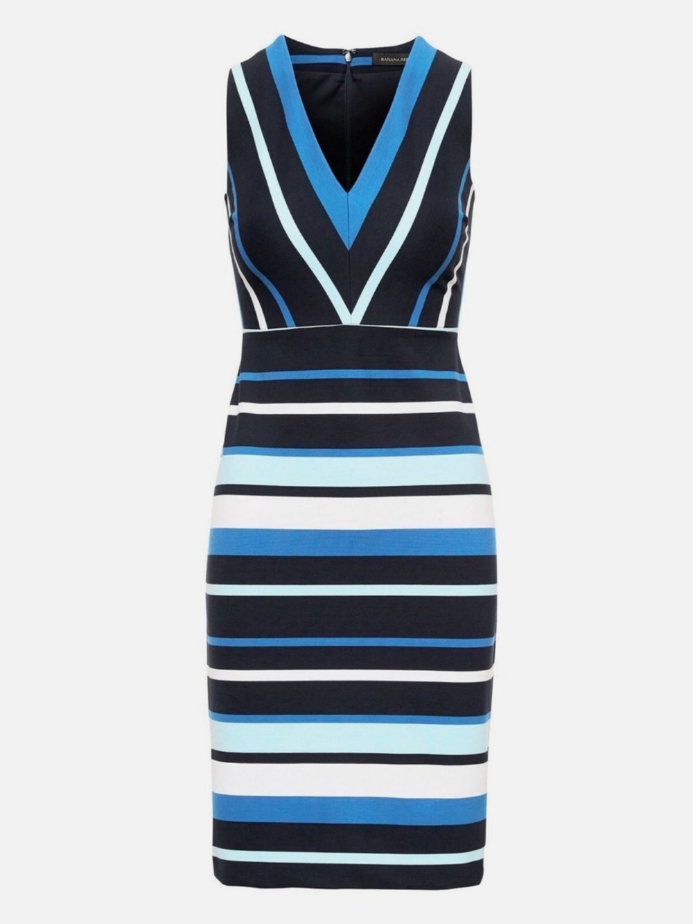 NWT Banana Rebublic  V-Neck Blue Cocktail Dress